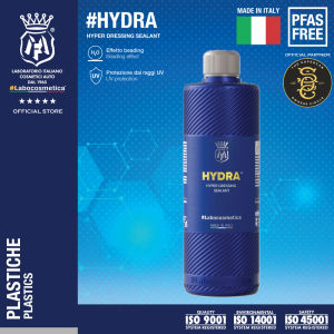 Labocosmetica HYDRA 500ml (Hyper dressing sealant for Plastic Rubber parts and Tyres Gloss Gel)