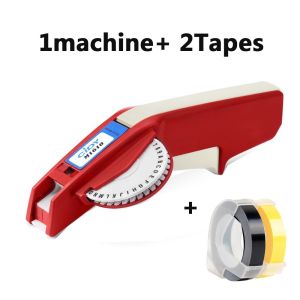 Cidy 1540/1610 Manual Label Printer Machine for 6/9/12mm 3D Embossed Tapes Replacement for Dymo Organizer Xpress 1610 Motex Label Maker