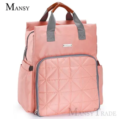 Mansy 4 in 1 Diaper Bag Mummy Maternity Nappy Bag Fashion Large Capacity Baby Bag Mother Bag Waterproof Travel Backpack Nursing Bag for Baby Care