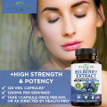 Bilberry extract supplement supports eye health and vision, anti-aging, beauty and brain health, lowers blood sugar and cholesterol levels.. 