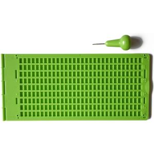 9lines 30cells Blind Braille Fingerboard Reusable Braille Plastic Writing Slate With Stylus