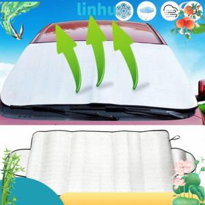 LINHU Silver Winter Summer Dust Shield Prevent Frost Anti Snow Front Windscreen Protector Auto Visor  Ice Resistance Car Windshield Cover