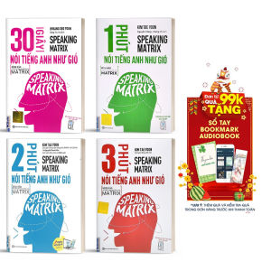 Combo 4 Cuốn Nói Tiếng Anh Như Gió - Speaking Matrix - Học Qua App Online