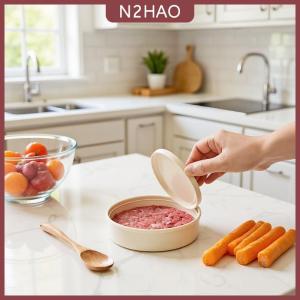 N2HAO Thông tư thịt bò patty Silicone Hộp Ăn Trưa lò vi sóng nước nóng Silicone tươi-giữ hộp snack salad hộp bento