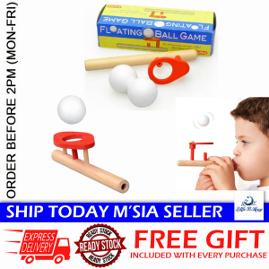 [Little B House] Floating Ball Game Wooden Toy Balance Blowing Ball Blow Ball Toys 吹球玩具 Mainan Bola Terapung - BT27