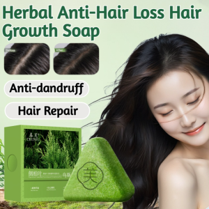 Anti-Hair Loss Soap Hair Growth Soap Herbal Strong Hair Triangular Soap Natural Herbs Scalp Oil Control Cleansing Soap Gentle Scalp Care 洗发皂 滋养去屑止痒控油防脱固发
