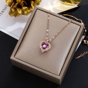 [ Bayar Ditempat ] Kalung Titanium Import / Kalung Titanium Cewek Model Baru / Kalung Titanium Anti Karat Wanita