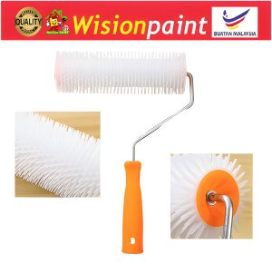 9in Plastic Spike Roller for Epoxy Floor Needle-Punched Deaeration Roller Tool for Self-Leveling Cement and Latex