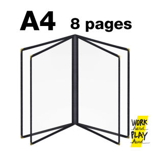 WHPH Shop เมนูอาหาร A5 A4 เมนูเครื่องดื่ม แฟ้มเมนูอาหาร แฟ้มเมนู คุณภาพงานส่งออก ขายบน Amazon