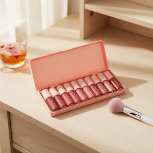 Dragon Ranee 10-Color Lip Gloss Set: Shimmer Soft-Matte Nourishing & Kiss-Proof