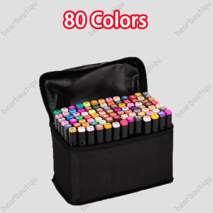 24/36/48/60/80 Colors Marker Touch Markers Pen High Pen Coloring Set Art Supplies