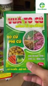 Phân bón Vua To Củ 50gr xuống củ cực nhanh hạn chế nứt thối củ giúp chắc củ nặng cân củ to đều đẹp mã
