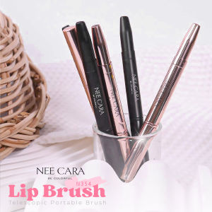 แปรงทาลิปสติก 2 หัว นีคาร่า NEE CARA TELESCOPIC PORTABLE BRUSH N354