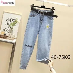 Goopepal Korean Style Women Jeans Pants Casual Loose Fashion Denim