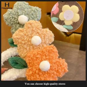 Hayating Creative Lamb Plush Flower Hairbands For Girl Woman Cute Korean Headwear Head Hoop Headbands Hair Accessories Ornaments