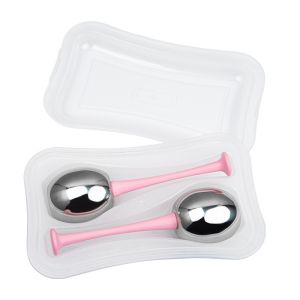 2pcs Stainless Steel Facial Cryo Ice Globes Energy Beauty Ball Eye and Face Massage Roller Reduce Puffiness Get Acne Free Remove Fatigue Stainless Ice Hockey Beauty Ball Facial cryo ice globes face Eye Massage Skin Care