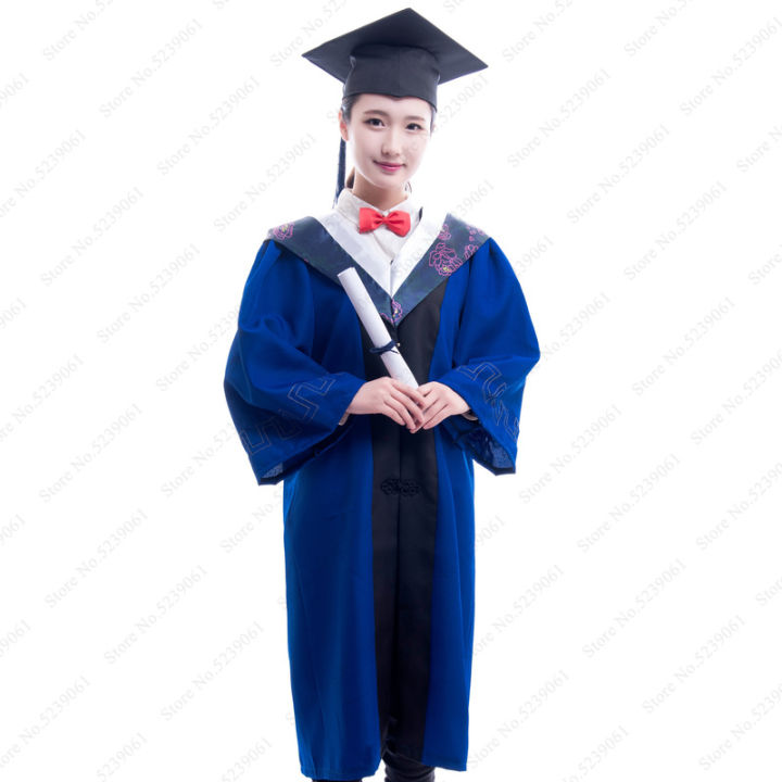 Adult Graduation Bachelor Gown Robes University Students College School Uniform Class Academic