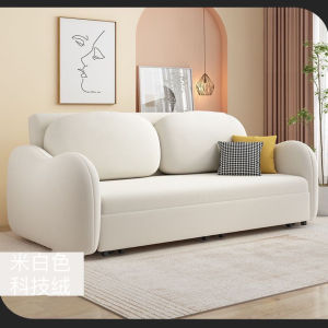 CraftedLiving SG-Nordic Sofa Bed with Folding Storage Living Room Velvet Sofa