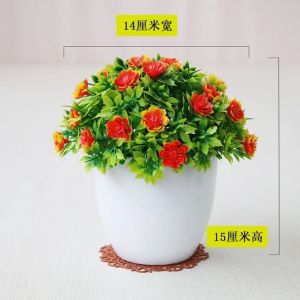Bunga Plastik Tanaman Hias Pajangan pot Dekorasi pohon Bonsai Meja
