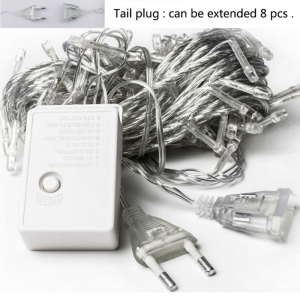 ไฟกระพริบ ไฟตกแต่ง ไฟม่าน ไฟตาข่าย 5x0.8m สามารถกระพริบได้ นิ่งได้ ต่อกันได้ ตกแต่งห้อง ส่วน หน้าร้าน งานแต่ง ไฟเชอรี่ กันน้ำ เซฟตี้