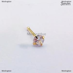 [COD] Modingdue 1Pcs Titanium Steel Zircon Stud Earrings For Women Girls Party New Fine Jewelry Gift