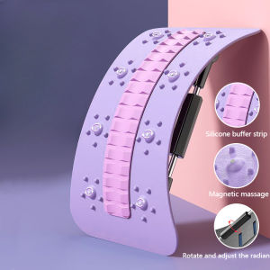 【WJ】Adjustable Back Support Lumbar Spine Soothing Massager  Spine Posture Corrector  Yoga Training Back Stretching Equipment Spine Pain Relief