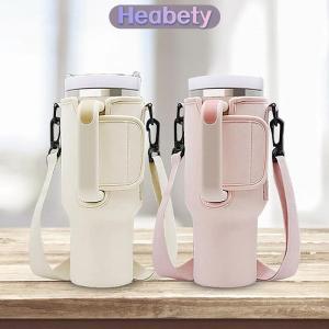 Heabety 40oz chai nước tàu sân bay túi có thể điều chỉnh dây đeo vai cốc cốc tay áo màu rắn giữ chai cho Đi Bộ Đường Dài Ngoài Trời