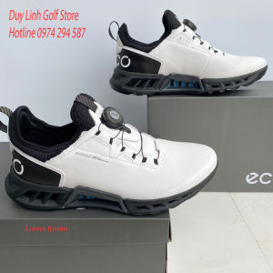 giày golf nam ecco có nút vặn chất liệu da pu cao cấp không thấm  nước đi êm chân mens golf shoes giày gôn nam