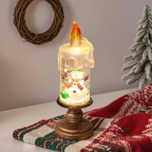 ]New Christmas Decorations Candle Lights Snowflake Lights Christmas Crystal Ball Lights Creative Christmas Gifts