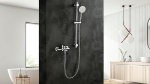 【✅SG Stock】304 Stainless Steel Shower Faucet Dual Water Outlet Modes Cold Hot Water Mixer Shower
