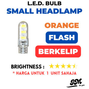 PROTON WIRA SMALL HEADLAMP LED BULB Head Light Lampu Hujan Kecil Kelip Mentol Strobe Flash