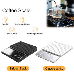PANDA Timbangan kopi dengan timer 3kg/0.1g Timbangan kopi dapur presisi Digital scale LCD Coffee Scale Digital Coffee Drip Scale with Timer Unit g/oz/ml timbangan kopi layar sentuh Timbangan emas jewelry scale Timbangan elektrik