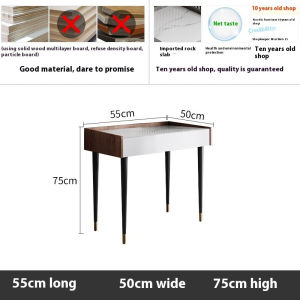 Light Luxury Office Table Rock Slab Study Table Modern Simple Study Desk Solid Wood Work Desk Minimalist Computer Desk