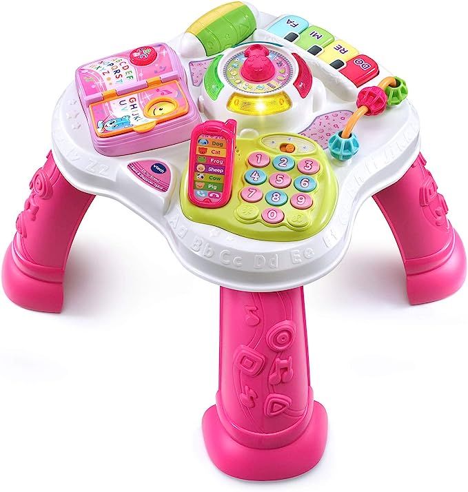 Vtech sit to stand learn and discover table pink lazada ph