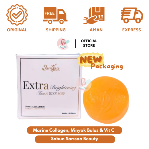 Bmel Sabun Samsaa Beauty 50 gr Bpom dengan Marine Collagen Minyak Bulus & Vitamin C