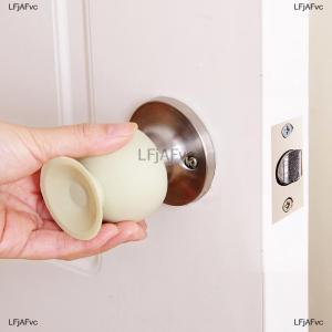 [COD] LFjAFvc Cup Type Door Knob Dust Covers Round Rubber Wall Protector Door Handle Bumper Guard Stopper Baby Safety Supplies Crash Pad