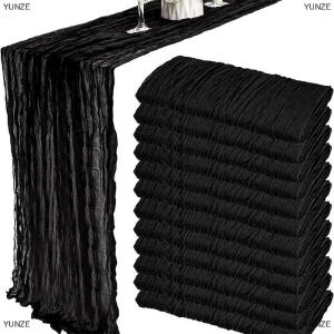 [COD] YUNZE 90x300Cm Gạc Bảng Á Hậu Đám Cưới Bán Tuyệt Cổ Điển Vải Vải Ăn Đảng Giáng Sinh Tiệc Vòm Bánh Bảng Trang Trí Nội Thất