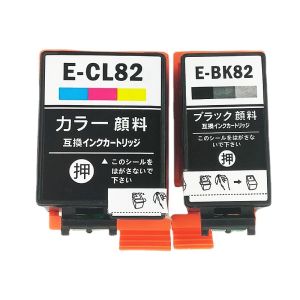 Compatible ICBK82 ICCL82 Ink Cartridges Replacement for Epson IC82 Ink Work for Epson PX-S05B PX-S05W PX-S06B Printers Black & Color