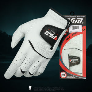 PGM Golf Gloves Men’s Gloves Single Real Lambskin Golf Gloves for Men Left Right Handed Male ST025