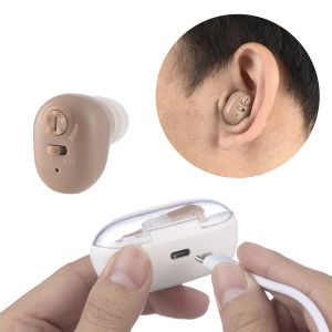 Upgraded Rechargeable Mini Hearing Aid & Charging Case: Intelligent Invisible Hearing Amplifier