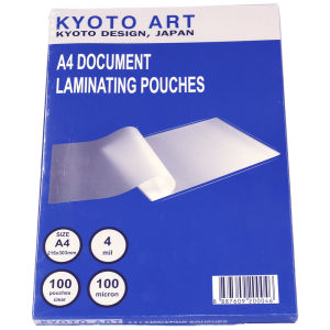 [Kyoto Art] Laminating Pouch A3/ A4 100 Micron**GLOSSY FINISH** (100 Sheets/Box) (SG Seller) **BEST PRICE**