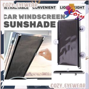 Automatic Retractable Car Sun Shade Curtain Car Front Rear Side Window Sunshade Anti UV Shade Car Window Roller Blinds