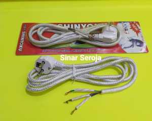 SHINYOKU Kabel Setrika Kepala Arde - LENTUR FLEXIBLE/Kepla bulat