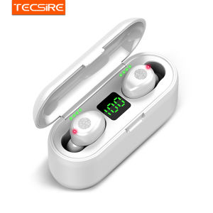 F9 TWS หูฟังหูฟังไร้สายบลูทูธ5.0ชุดหูฟังสเตอริโอเบสการควบคุมแบบสัมผัสกันน้ำพร้อมไมโครโฟน