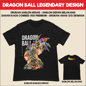 BA210 Kaos Legendary Design Dragon Ball Bejita Goku Dragonball Halftone