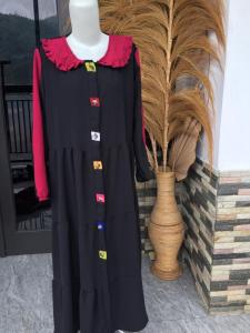 Marissa Midi Dress kekinian/terbaru/bahan Crinkle