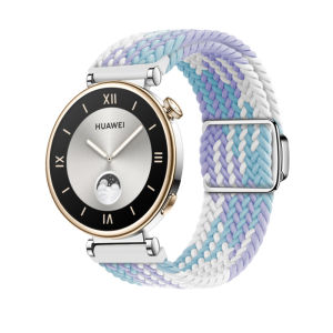 18mm Bện Solo Vòng Dây Đeo Cho Huawei Watch GT 4 41mm Đồng Hồ Thông Minh Co Giãn Dây Đeo Nylon Thay Thế Vòng Tay Đồng Hồ GT4 Dây Đeo Tayn