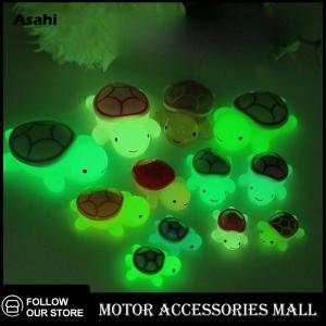 💖💓【Special price】💖💓Asahi Motor 6 10ชิ้นเต่าเรืองแสงขนาดเล็กสำหรับตกแต่งบ้านงานฝีมือเรซิ่นเต่าเรืองแสงของตกแต่งบ้านเครื่องประดับ