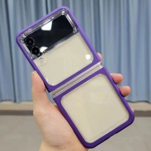 Hybrid Fuze List Soft Case Z Flip 5 Flip 4 Flip 3 5G Soft Casing Bening