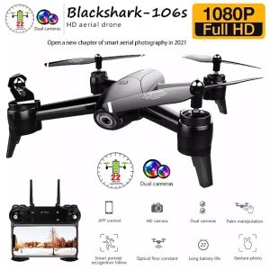 โดรน Drone Blackshark-106s บนกล้อง 2ตัว ดูภาพ Full HD ราคาถูก และมีการรักษาระดับความสูง บินกลับได้เอง อย่าลืมลองคล้องซื้อที่นี่!
